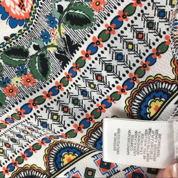 Design Lab Dress Lord & Taylor Swing Womens Floral Asymmetrical Size S/P - Picture 7 of 10